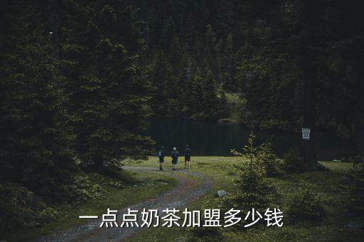 一點點奶茶加盟多少錢