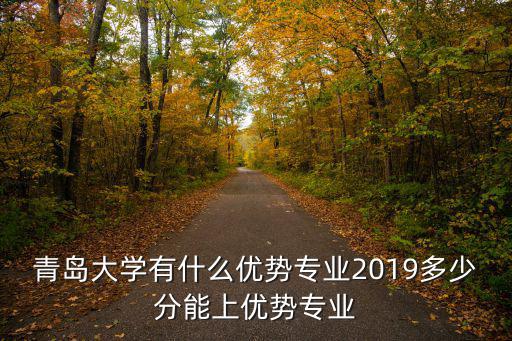 青島大學有什么優勢專業2019多少分能上優勢專業