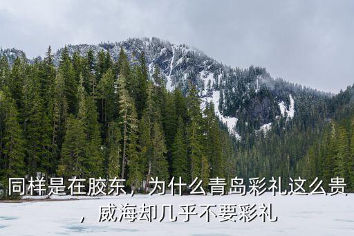 同樣是在膠東，為什么青島彩禮這么貴，威海卻幾乎不要彩禮