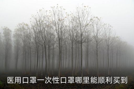 醫(yī)用口罩一次性口罩哪里能順利買到