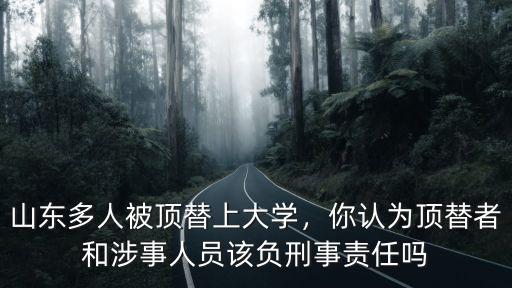 山東頂替大學生有多少,山東頂替上大學事件
