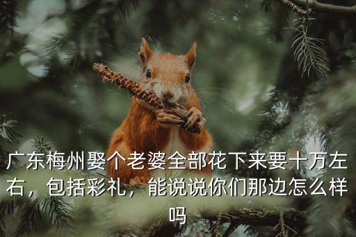 廣東梅州娶個(gè)老婆全部花下來(lái)要十萬(wàn)左右，包括彩禮，能說(shuō)說(shuō)你們那邊怎么樣嗎