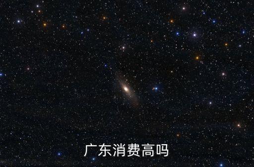 廣東消費高嗎