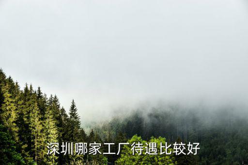 深圳哪家工廠待遇比較好