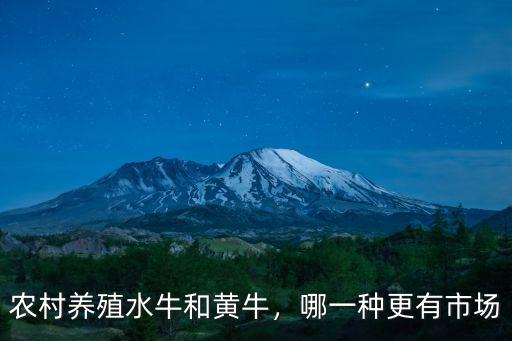 農(nóng)村養(yǎng)殖水牛和黃牛，哪一種更有市場(chǎng)