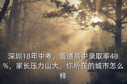 深圳今年多少人參加中考,深圳18年中考