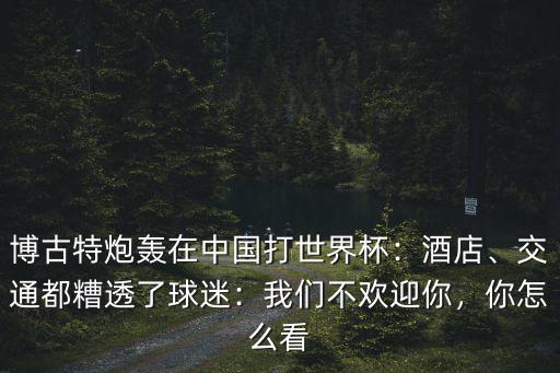 世界杯廣州賽區在哪里打,博古特炮轟在中國打世界杯