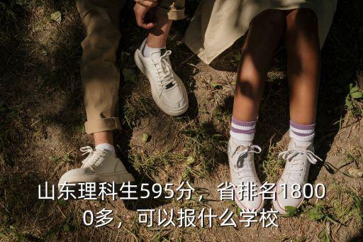 山東理科生595分，省排名18000多，可以報什么學校