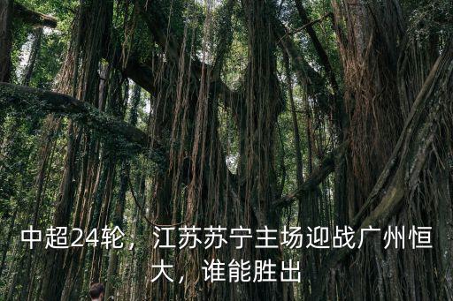中超24輪，江蘇蘇寧主場迎戰廣州恒大，誰能勝出