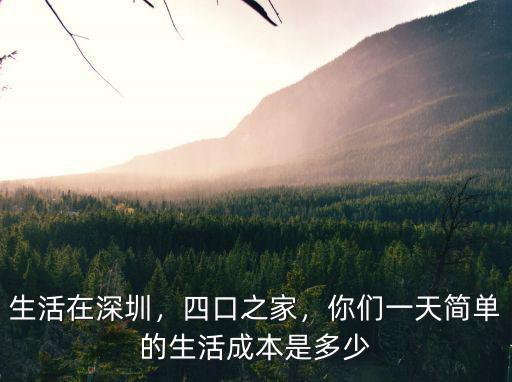 深圳結婚成本有多少,如果想在深圳結婚定居