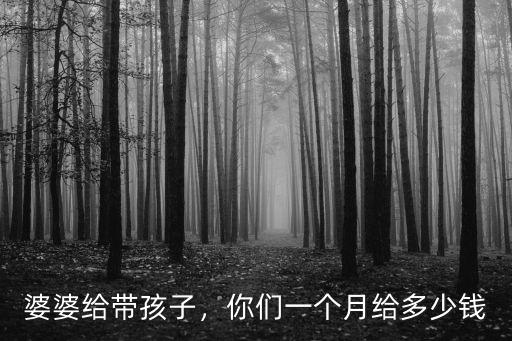 杭州婆婆過來帶孩子每個月給多少錢,婆婆給帶孩子