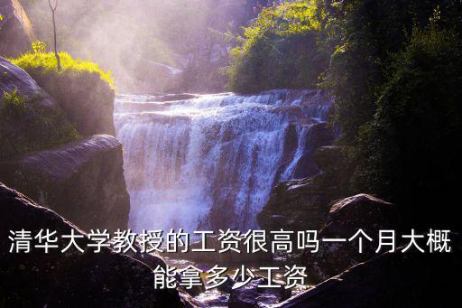 清華大學深圳老師工資一般多少,清華大學教授的工資很高嗎