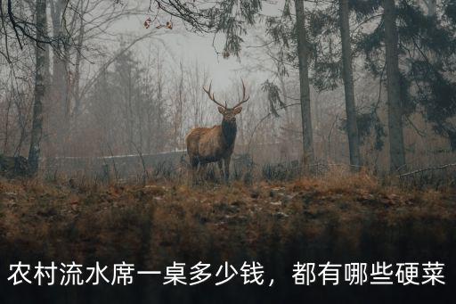 農村流水席一桌多少錢，都有哪些硬菜