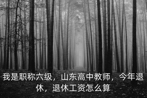 山東高中老師的工資是多少,山東的老師收入有多少