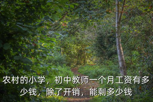 農村的小學，初中教師一個月工資有多少錢，除了開銷，能剩多少錢