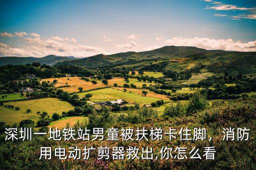 深圳一地鐵站男童被扶梯卡住腳，消防用電動擴剪器救出,你怎么看