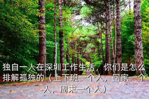 一個人在深圳怎么活,一個人無親無故在深圳過年