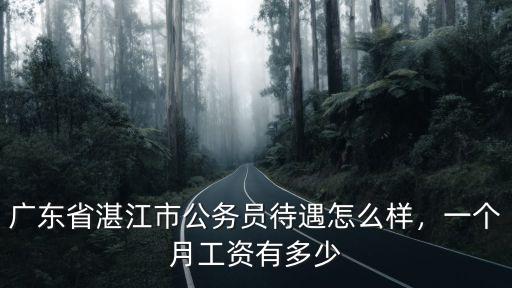 廣東省湛江市公務(wù)員待遇怎么樣，一個月工資有多少