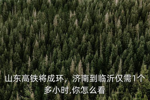 環(huán)山東高鐵多少錢,山東高鐵將成環(huán)
