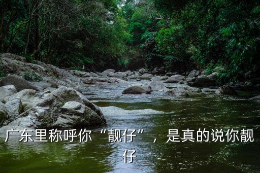 廣東里稱呼你“靚仔”，是真的說你靚仔