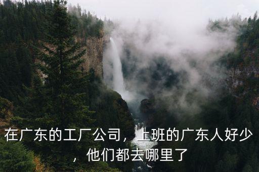 廣東廣州人去哪里打工,去廣東哪里好