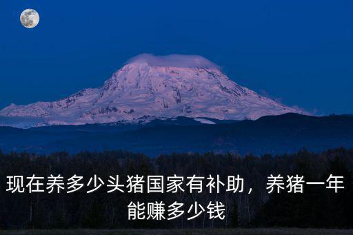 現(xiàn)在養(yǎng)多少頭豬國(guó)家有補(bǔ)助，養(yǎng)豬一年能賺多少錢