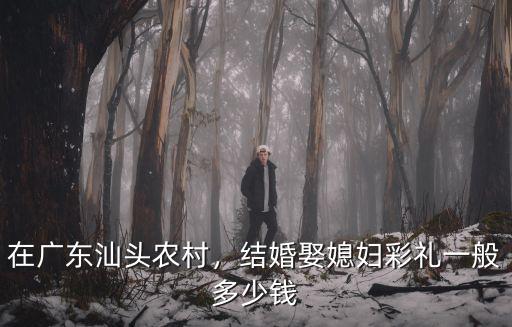 潮州市娶老婆彩禮多少錢(qián),很多人因?yàn)椴识Y錢(qián)娶不上老婆