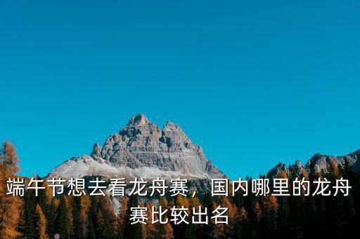 廣東端午節(jié)龍舟大賽哪里最隆重,國內(nèi)哪里的龍舟賽比較出名