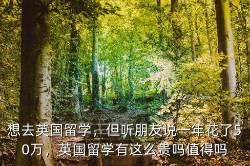 想去英國(guó)留學(xué)，但聽(tīng)朋友說(shuō)一年花了50萬(wàn)，英國(guó)留學(xué)有這么貴嗎值得嗎