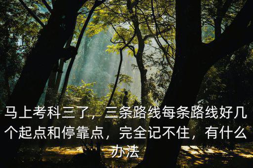 深圳清湖科目三路線怎么記,馬上考科三了
