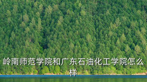 嶺南師范學院和廣東石油化工學院怎么樣