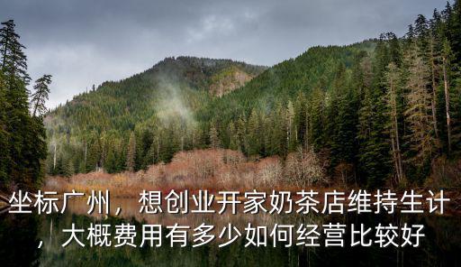 廣州有多少開奶茶店,如何在廣州開奶茶店