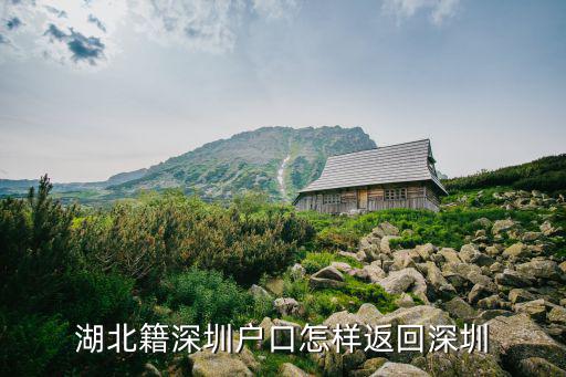 湖北巴東到深圳返崗怎么坐車,湖北籍深圳戶口怎樣返回深圳