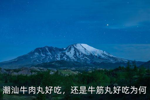 潮州牛筋丸怎么做好吃,潮汕牛肉丸好吃