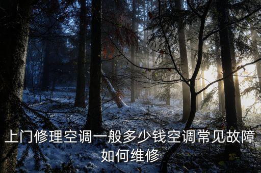 青島空調(diào)維修價格是多少錢一個月,上門修理空調(diào)一般多少錢