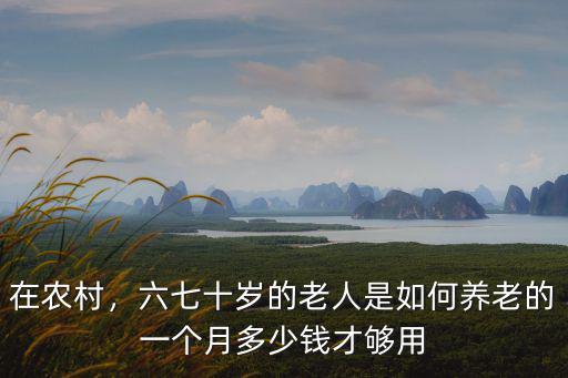 山東農(nóng)村老人一月花多少錢(qián),一個(gè)月多少錢(qián)才夠用