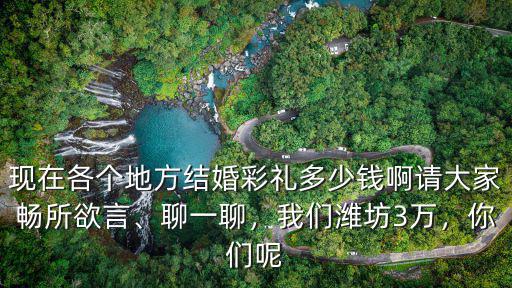 現在各個地方結婚彩禮多少錢啊請大家暢所欲言、聊一聊，我們濰坊3萬，你們呢