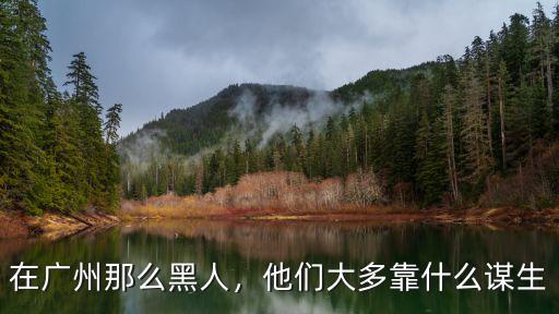 黑人怎么生活在廣州,為什么黑人集中在廣州