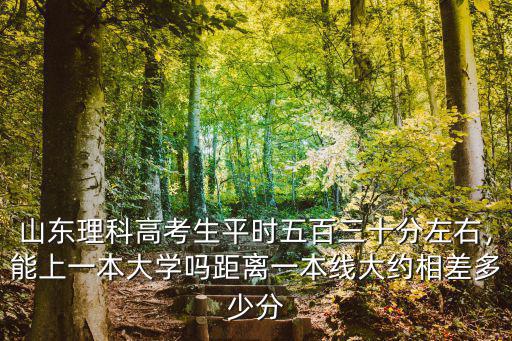 山東理科高考生平時五百三十分左右，能上一本大學嗎距離一本線大約相差多少分