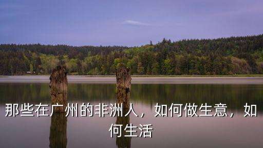 廣州非洲人怎么生活,那些在廣州的非洲人