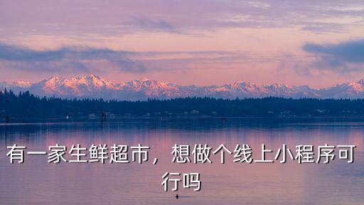 陽江哪里有做線上小程序的,想做個線上小程序可行嗎