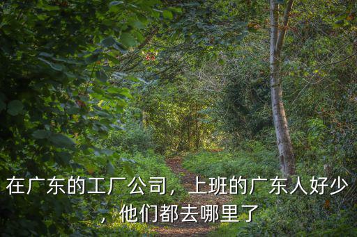 在廣東的工廠公司，上班的廣東人好少，他們都去哪里了