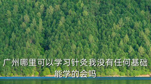 廣州自學針灸去哪里學,廣州哪里可以學習針灸