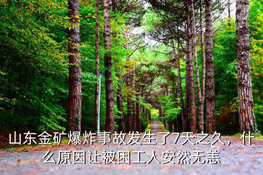 山東金礦爆炸事故發生了7天之久，什么原因讓被困工人安然無恙