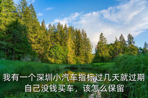 深圳車牌快過期怎么辦,如果不在深圳發展了