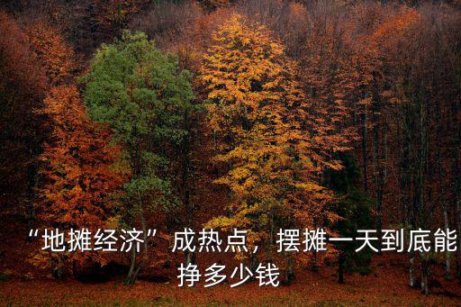 “地攤經濟”成熱點，擺攤一天到底能掙多少錢