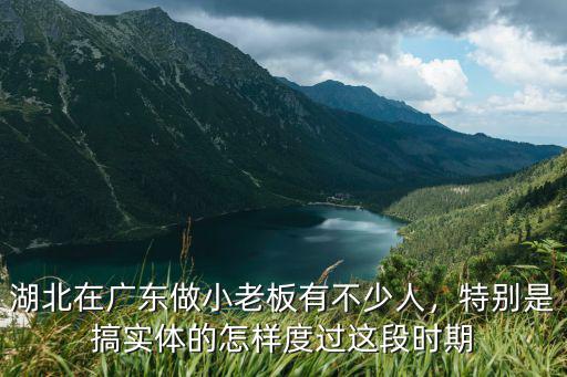 湖北在廣東做小老板有不少人，特別是搞實體的怎樣度過這段時期