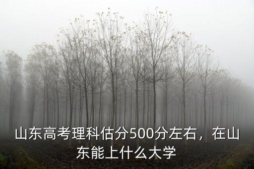 山東2本理科多少分,山東需要多少分