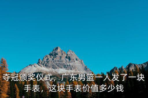 廣州手表一般多少錢一個,這塊手表價值多少錢