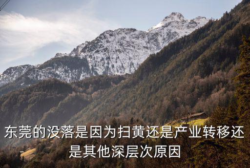 東莞哪里曝光掃黃的,東莞的富人區在哪